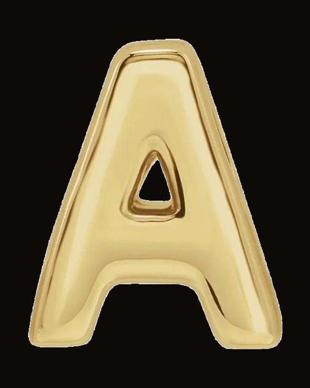 Initial Slide Pendant — 14K Yellow Gold
