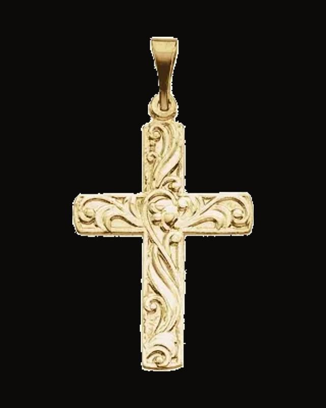 Cross Pendant — 14K Yellow Gold