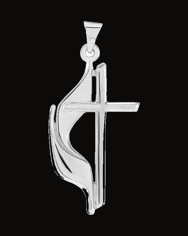 Methodist Cross Necklace or Pendant