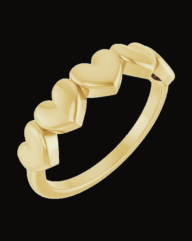 Connected Heart Ring