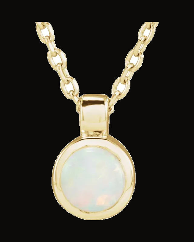 Bezel-Set Necklace or Pendant