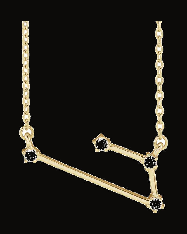 Constellation Zodiac Necklace — 14K Yellow Gold · 1.7 mm