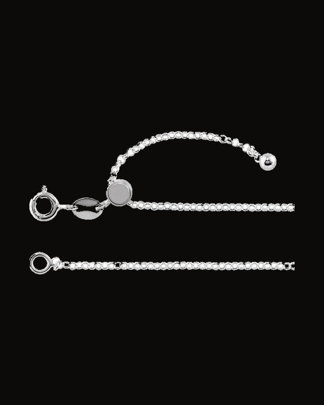 1.5 mm Adjustable Rolo Chain — Sterling Silver