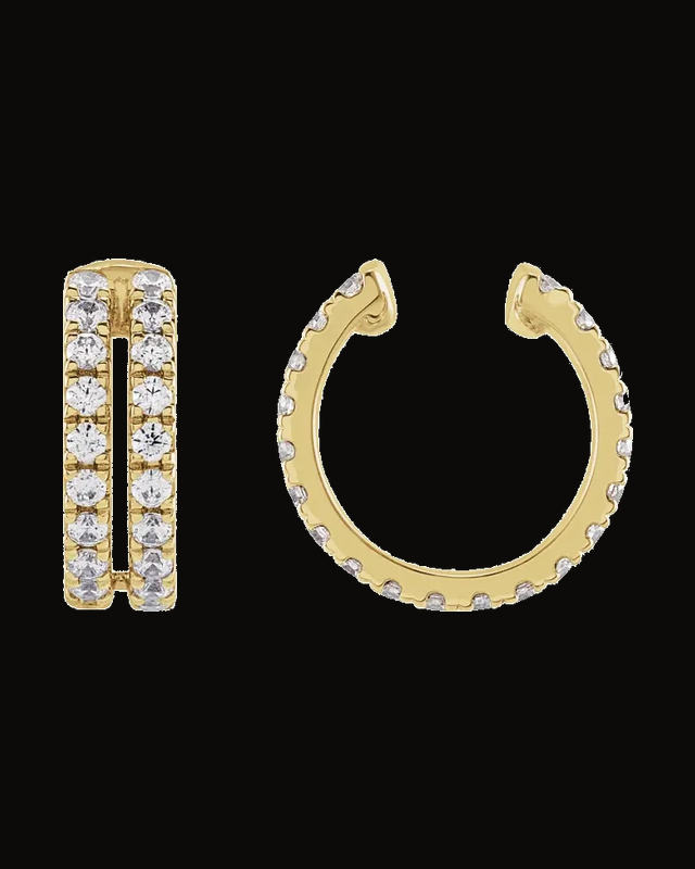 1/2 CTW Lab-Grown Diamond Cuff Earring