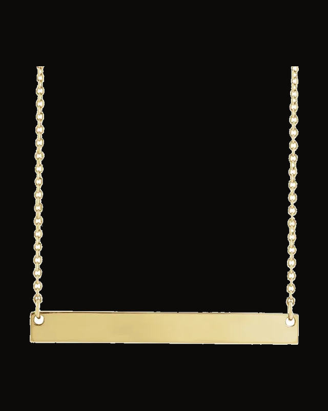 Engravable Bar Necklace