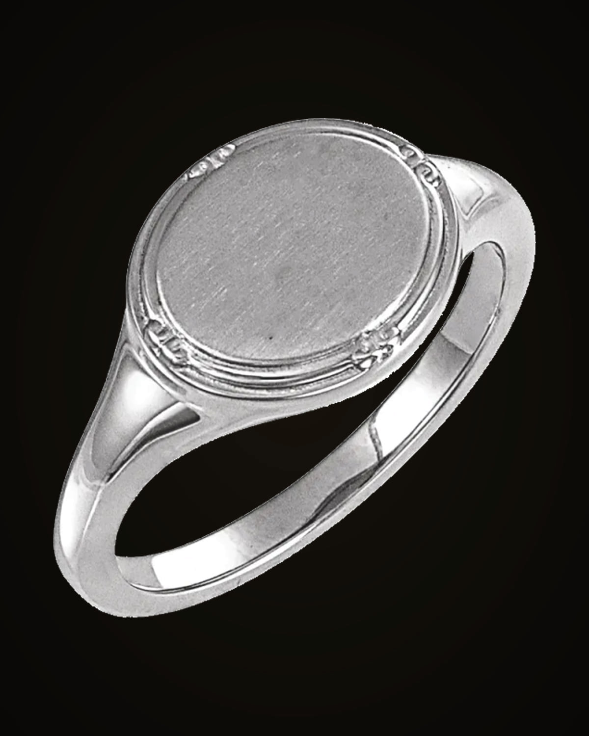 Vintage Signet Ring — Sterling Silver · 2 mm