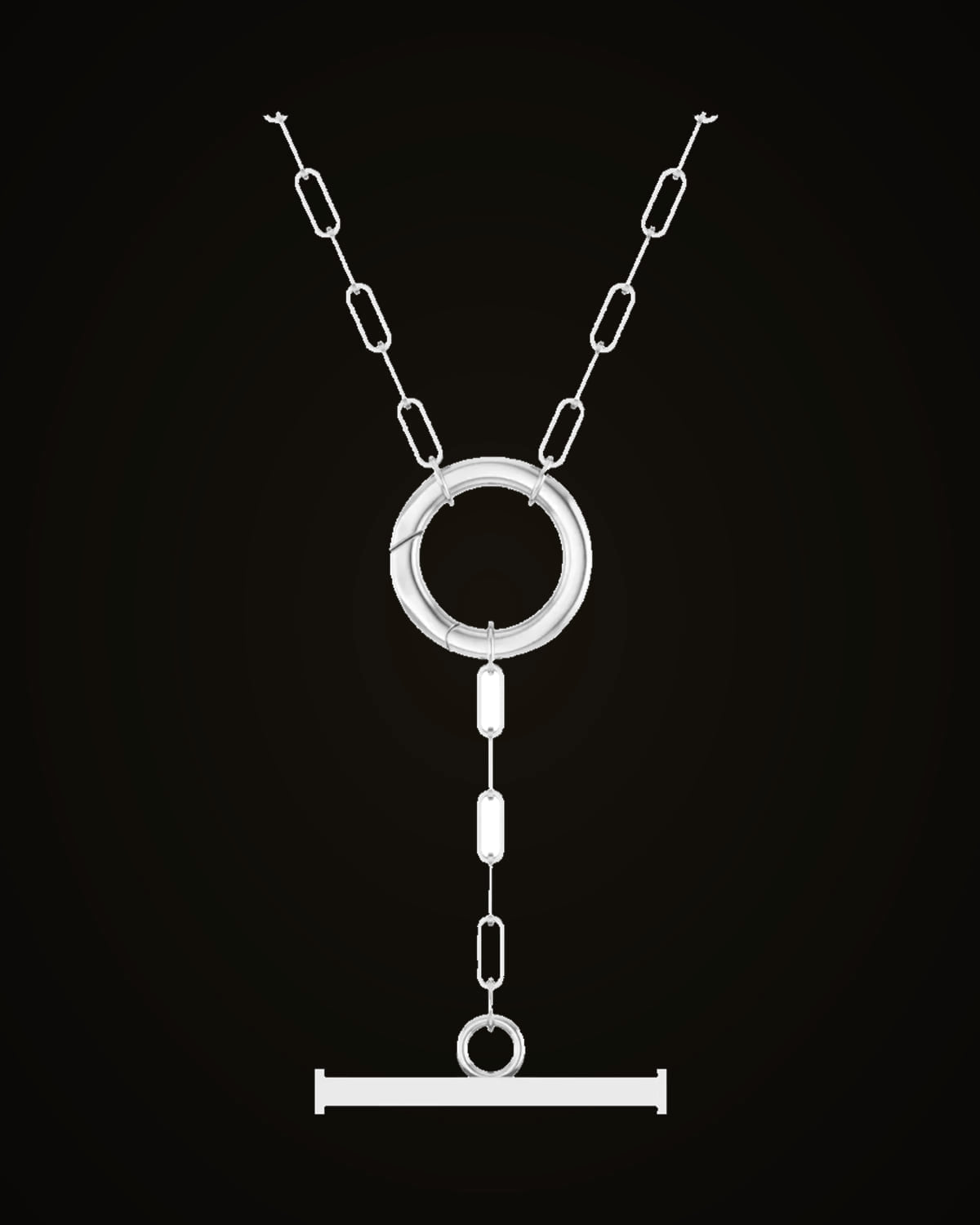 18 Inch Charm Necklace — Sterling Silver