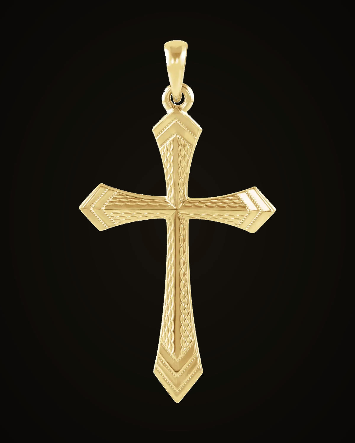 Cross Pendant — 14K Yellow Gold
