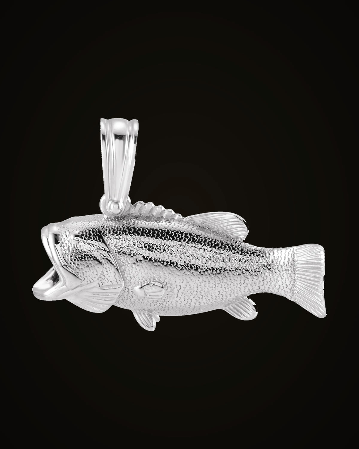 Bass Pendant — Sterling Silver
