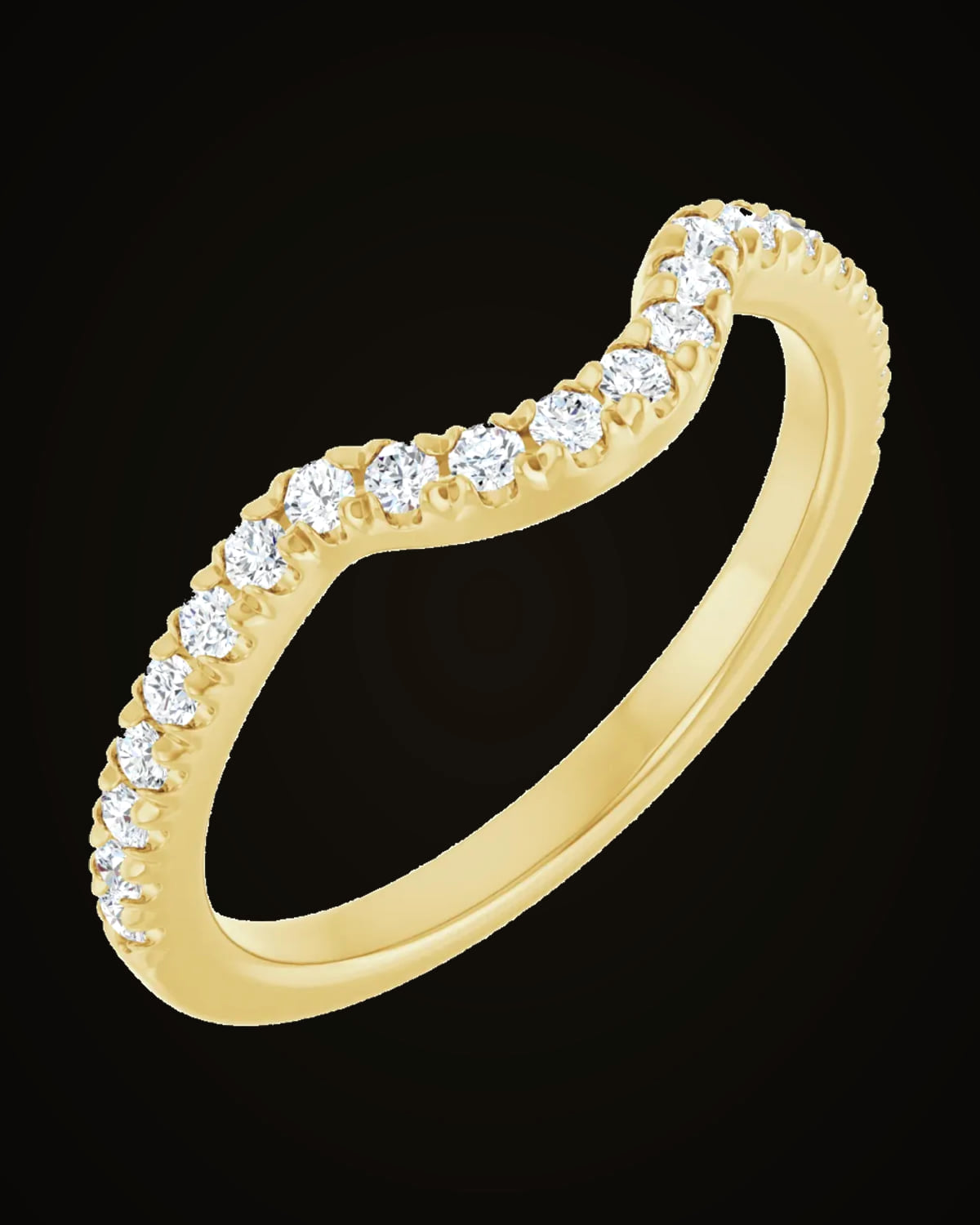 Lab-Grown Diamond Ring — 14K Yellow Gold · 1.75 mm · 1/3 CTW · VS · Size 7
