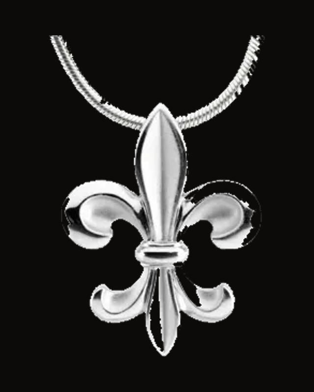 Fleur-de-lis Necklace — Sterling Silver