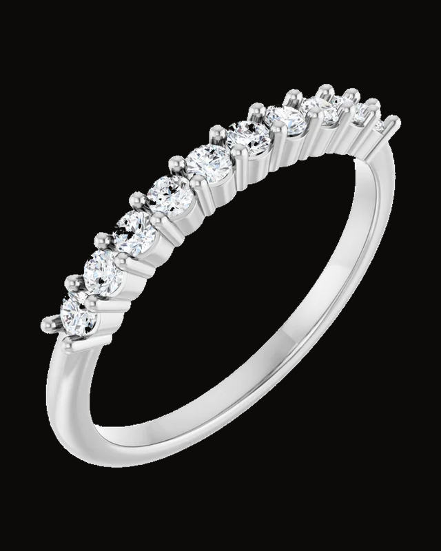 Milestone Anniversary Band — 14K Yellow / White Gold · 1.54 mm