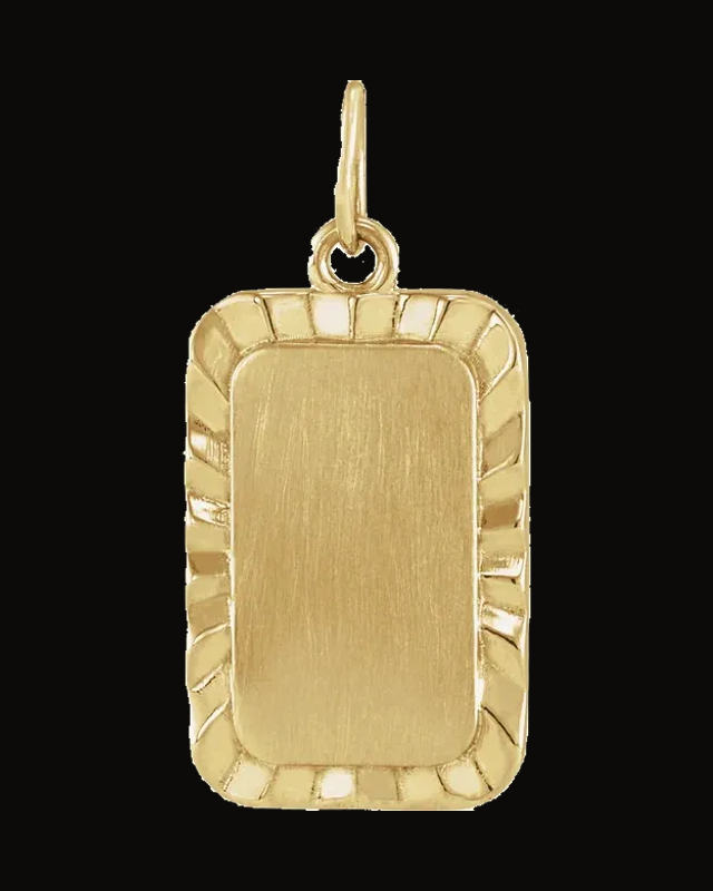 Engravable Sunburst Necklace or Pendant