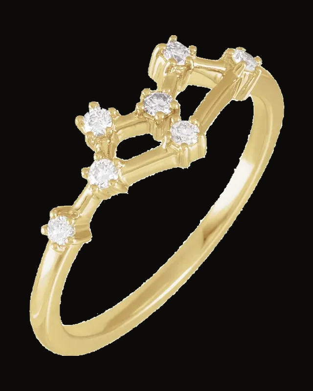 Constellation Zodiac Ring — 14K Yellow Gold