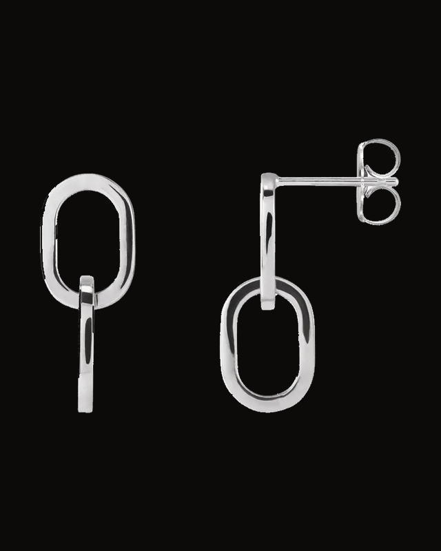 Interlocking Oval Earrings
