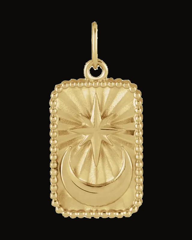 Celestial Necklace or Pendant — 14K Yellow Gold