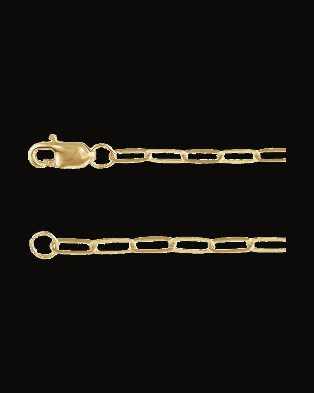 2.1 mm Paperclip-Style Chain