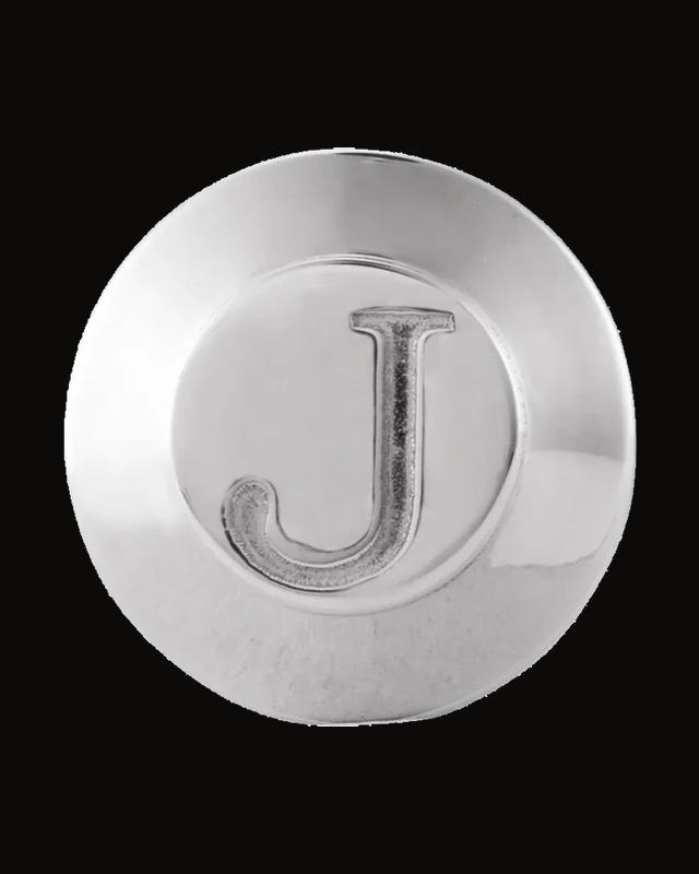 Engravable Tuxedo Stud — Sterling Silver