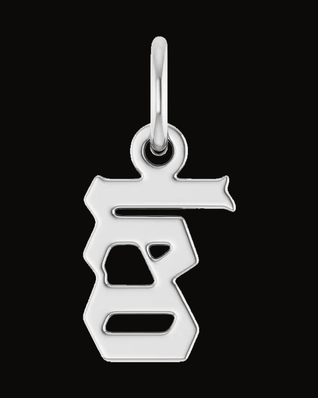 Gothic Zodiac Necklace or Pendant — Sterling Silver