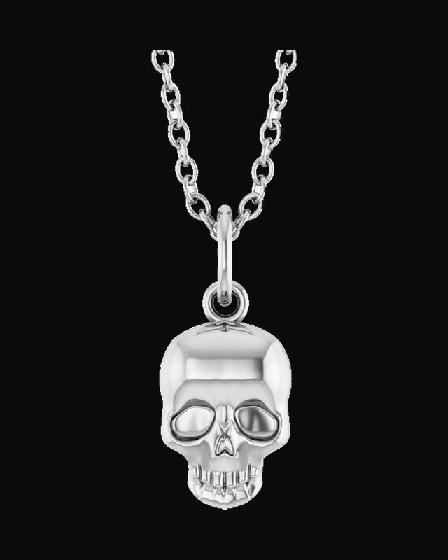 Skull Necklace or Pendant — Sterling Silver