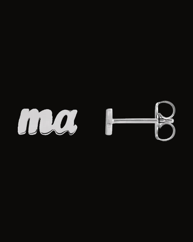 Mama Earrings — Sterling Silver