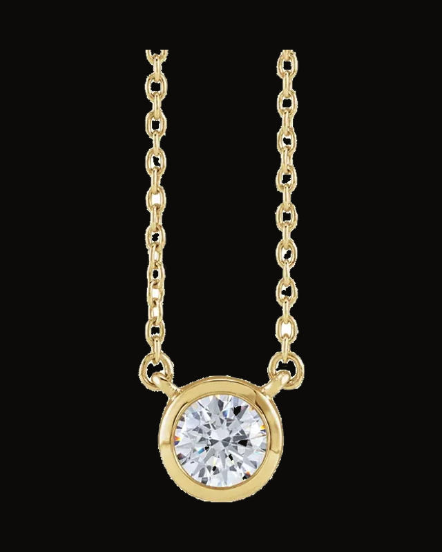 1/2 CTW Lab-Grown Diamond Adjustable Necklace