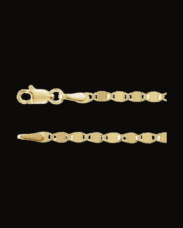 2.7 mm Mirror Chain — 14K Yellow Gold