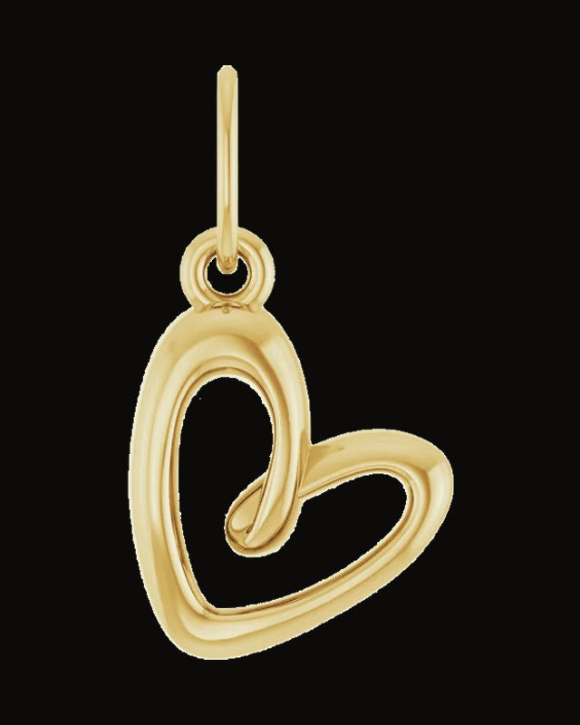 Petite Heart Necklace or Pendant — 14K Yellow Gold