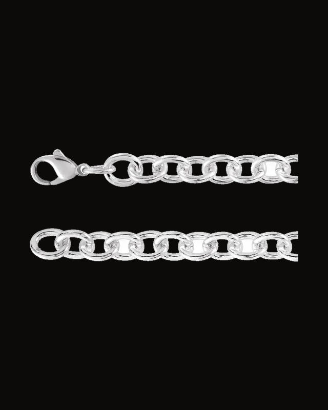 9.8 mm Cable Chain Bracelet — Sterling Silver