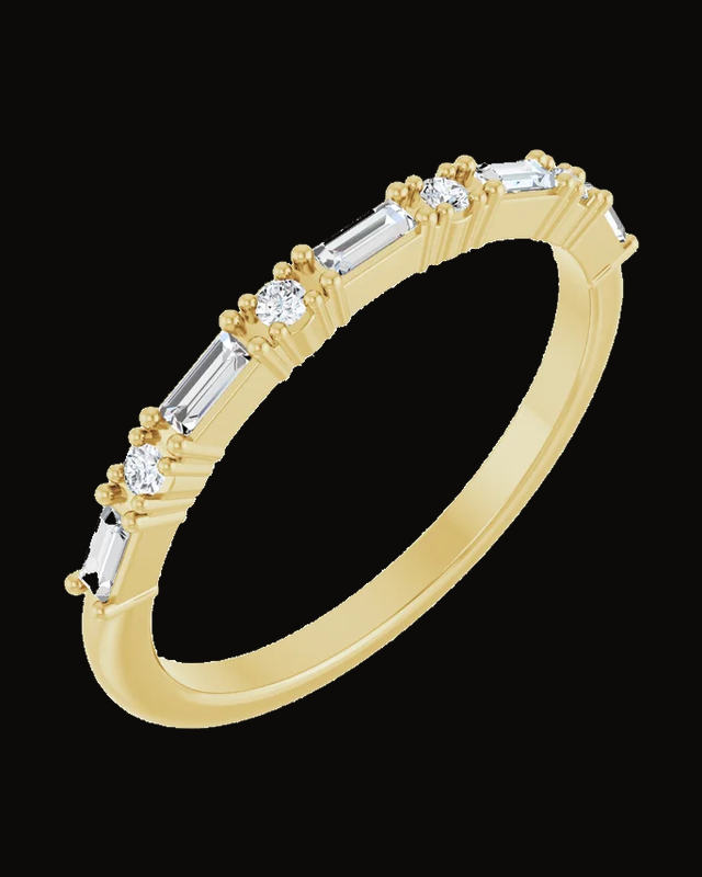 1/3 CTW Lab-Grown Diamond Anniversary Band — 14K Yellow / White Gold