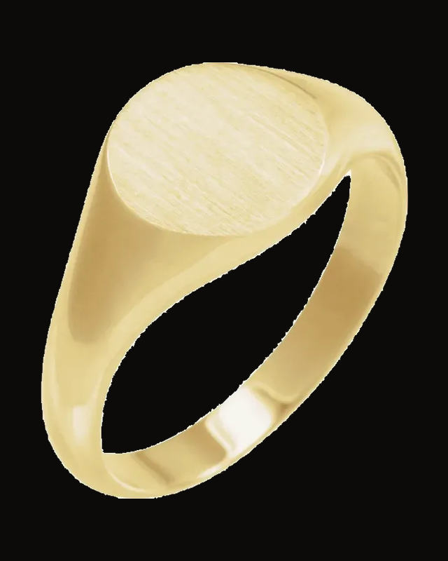 Round Signet Ring