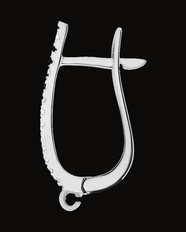 1/10 CTW Lab-Grown Diamond Click-In Lever Back Earring Top — 14K Yellow / White Gold