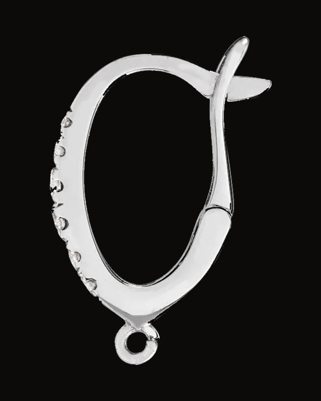 1/10 CTW Lab-Grown Diamond Click-In Lever Back Earring Top — 14K Yellow / White Gold