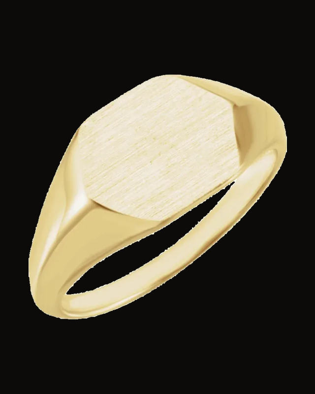 Geometric Signet Ring