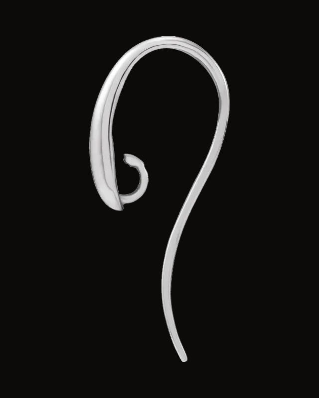 French Wire Earring Top — 14K Yellow / White Gold