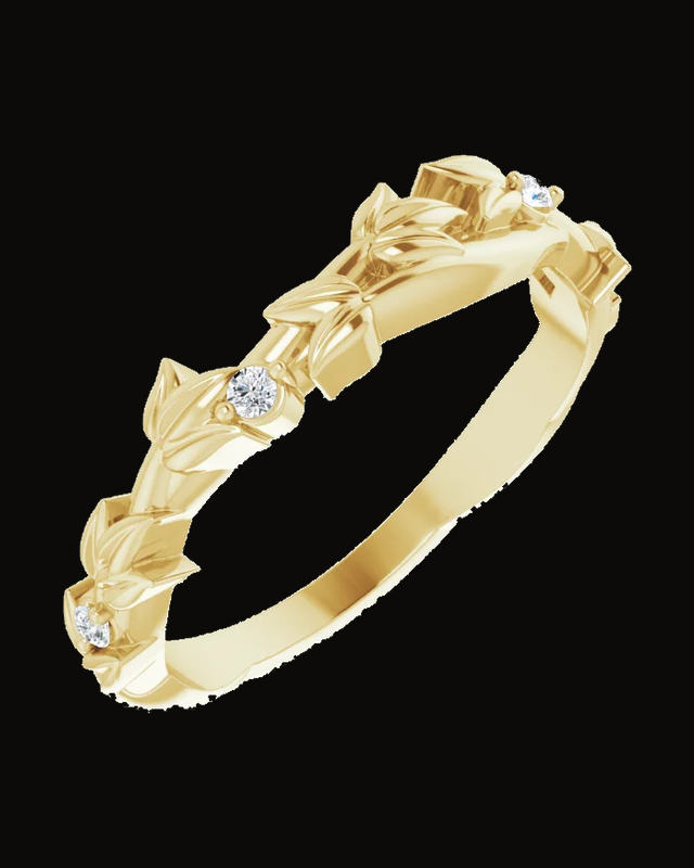 0.04 CTW Natural Diamond Matching Band — 14K Yellow Gold · 2.27 mm