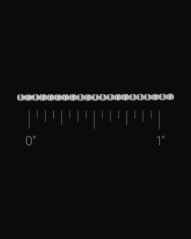 1.3 mm Diamond-Cut Box Chain