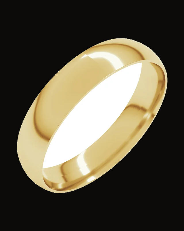 Ultra-Lightweight Comfort-Fit Half Round Band