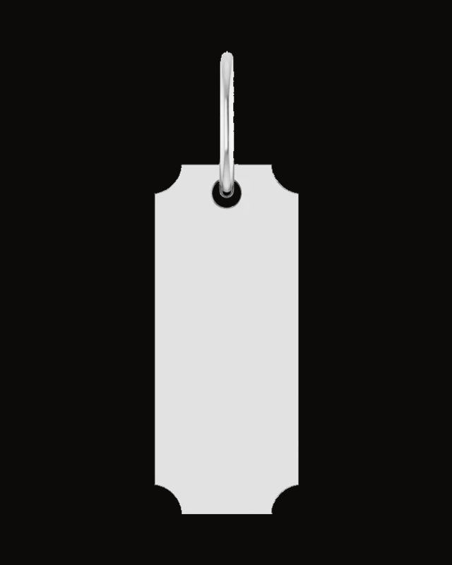 Engravable Dog Tag Necklace or Pendant — Sterling Silver