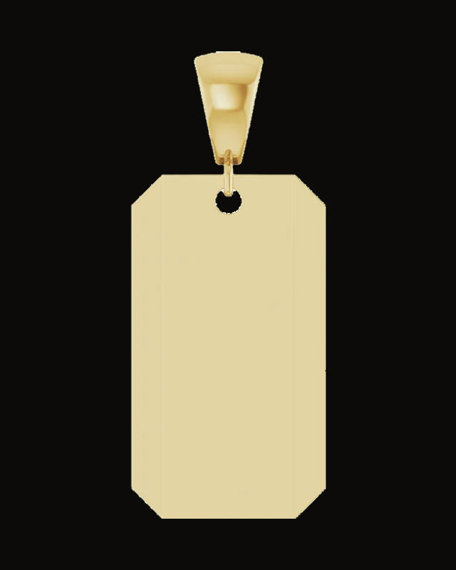 Engravable Dog Tag Pendant
