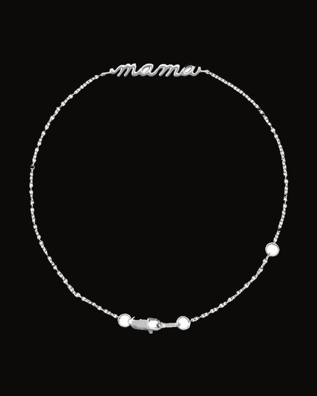 Lowercase Script "Mama" Bracelet
