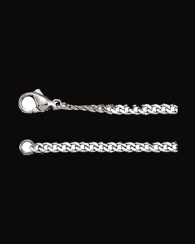 3.2 mm Stainless Steel Diamond-Cut Curb Chain