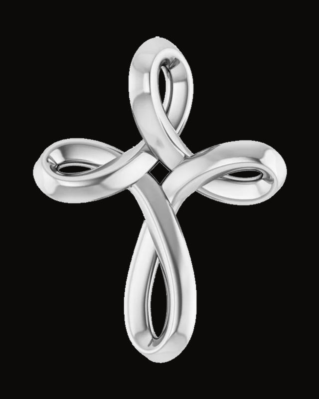 Freeform Cross Necklace or Pendant