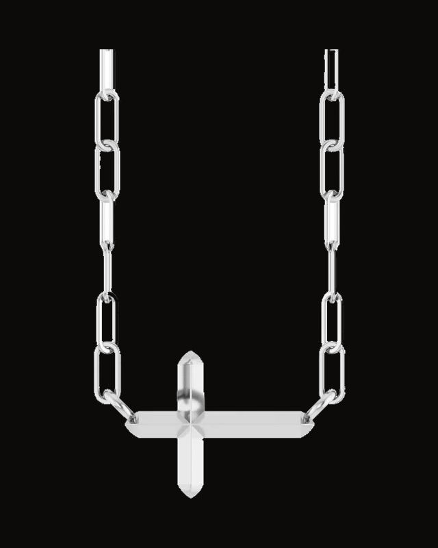 Sideways Cross Necklace