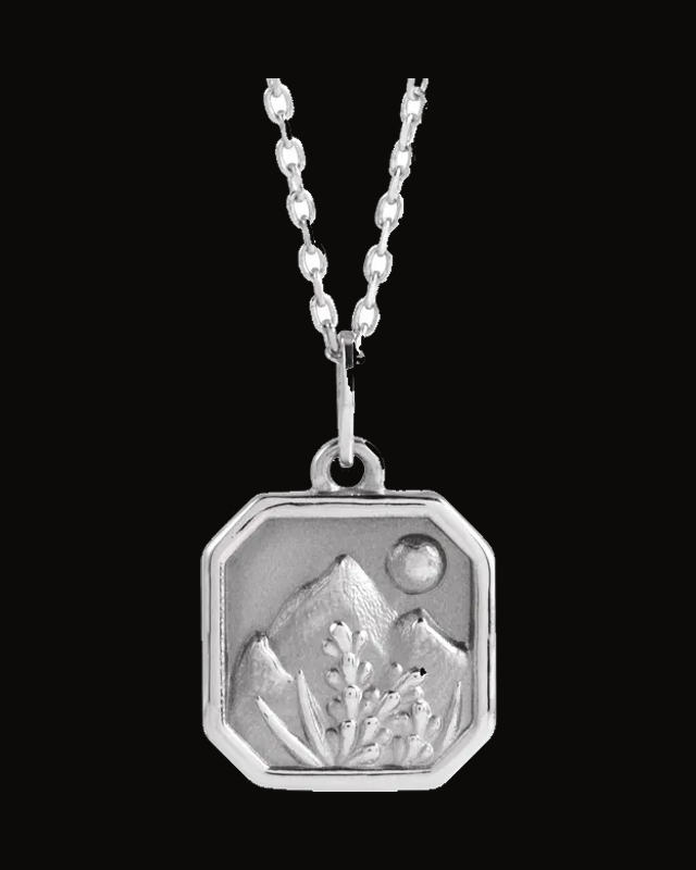 Mountain Necklace or Pendant — Sterling Silver