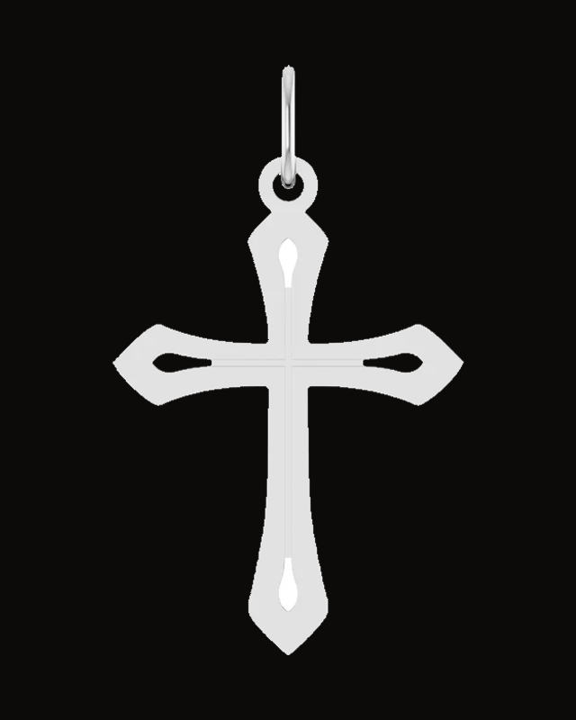 Cross Necklace or Pendant — Sterling Silver