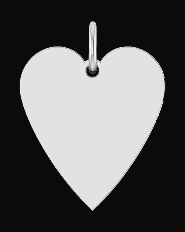 Engravable Heart Necklace or Pendant