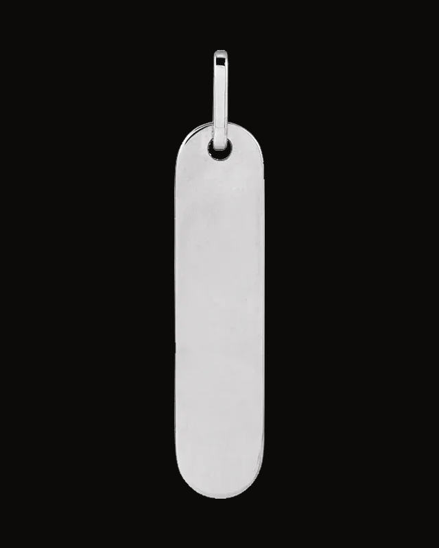 Engravable Bar Necklace or Pendant — Sterling Silver