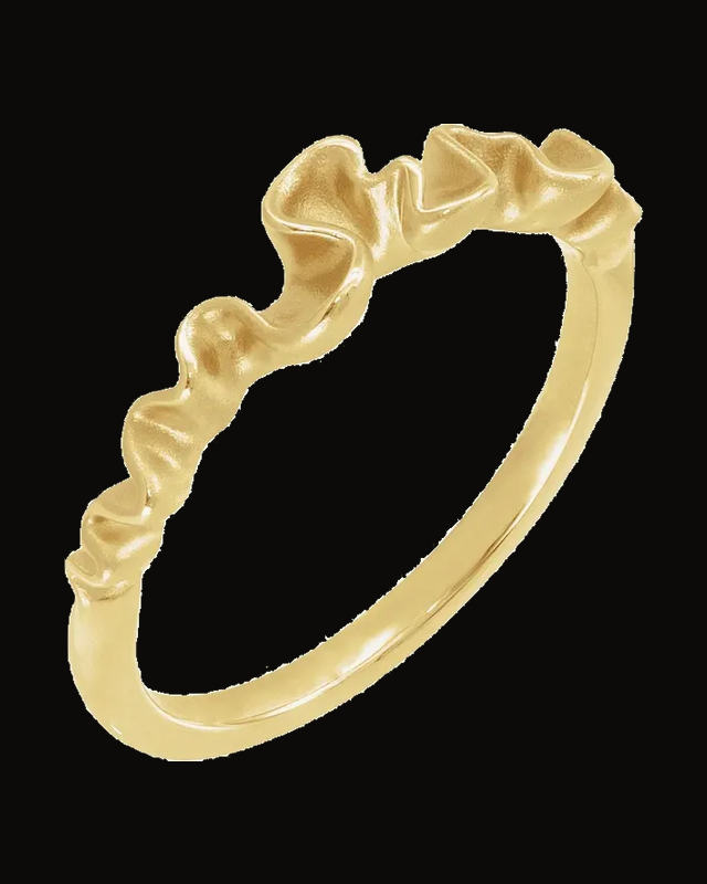 Freeform Ribbon Stackable Ring