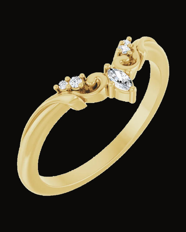 Contour Band — 14K Yellow Gold · 6.5 x 3 mm